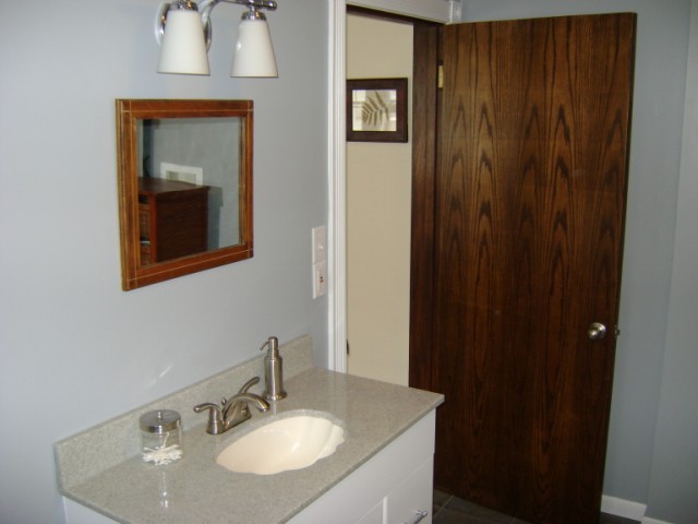 the sink is done