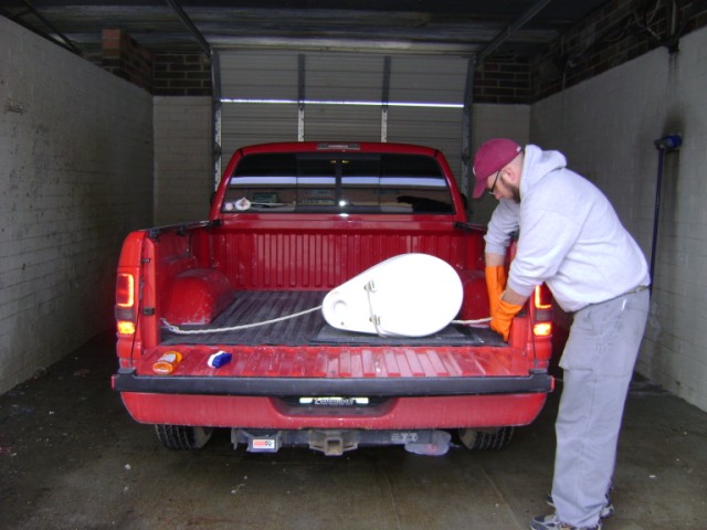 toilet in truck